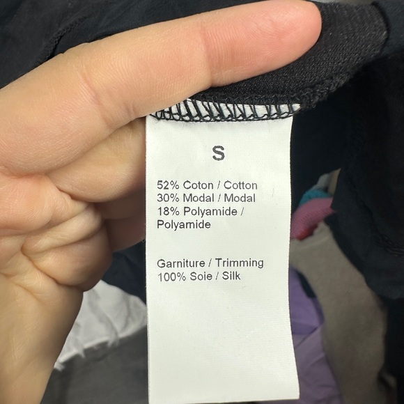 Sonia Rykiel Black Velvet Striped Blouse sz S - Picture 6 of 6